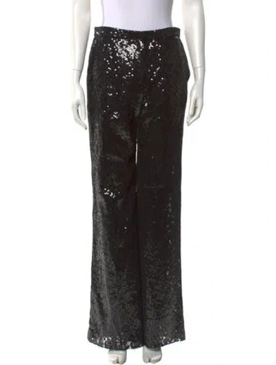 Pre-owned Msgm Sequin Wide Leg Pants W/ Tags In Blue