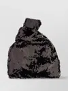 Msgm Sequined Knot Handle Mini Bag