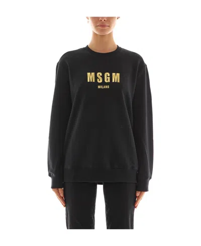 Msgm Sequined Logo Sweater
