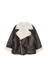 SHEARLING-TRIM JACKET