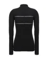 Msgm Knitwear Sweater Organza Insert In Black