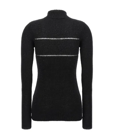 MSGM MSGM HIGH NECK LONG-SLEEVED KNITTED JUMPER