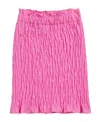 Msgm Shirred-effect Mini Skirt In Pink