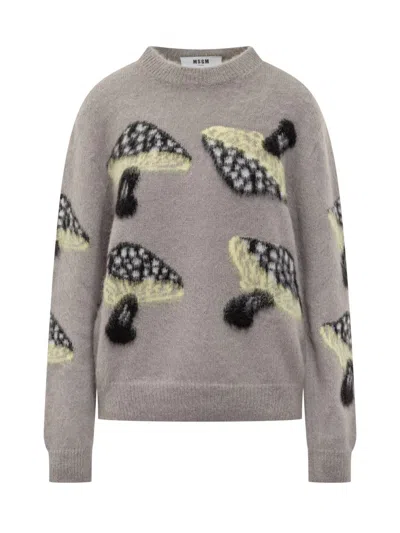 Msgm Shirt In Grey