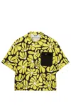 Msgm Floral-print Shirt In Black