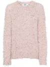 Msgm Metallic-threading Sweater In Multicolor