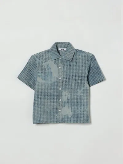 Msgm Shirt Kids  Kids In Blue