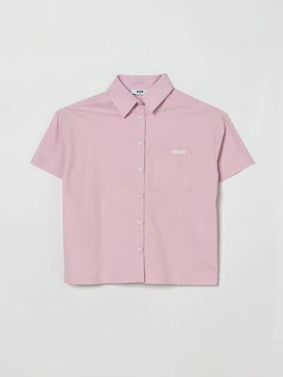 Msgm Shirt Kids  Kids In Pink