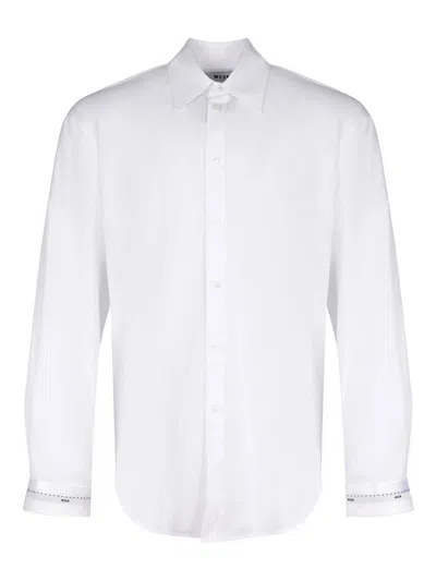 Msgm Shirt Made Of Cotton In Animal Print