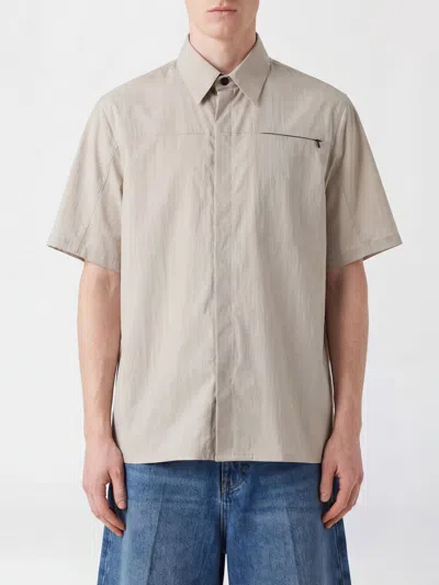 Msgm Shirt Men In Neutral