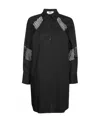 Msgm Shirt Mini Dress In Black
