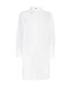 Msgm Shirt Mini Dress In White