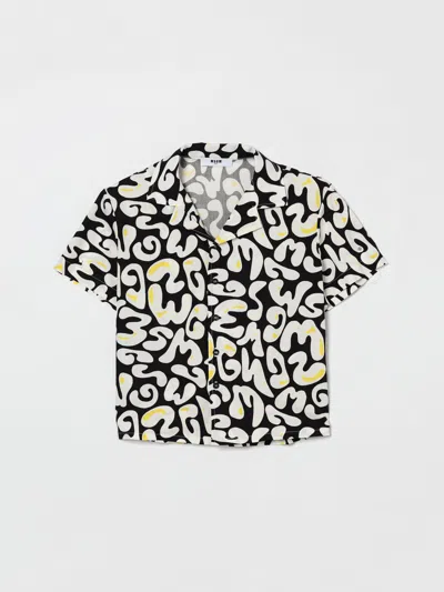 Msgm Shirt Kids  Kids In Black