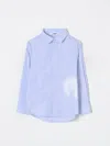 MSGM SHIRT MSGM KIDS KIDS COLOR GNAWED BLUE,F85670011