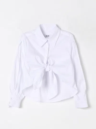 Msgm Shirt  Kids Kids Color White