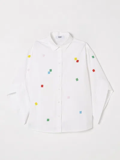 Msgm Shirt  Kids Kids Color White