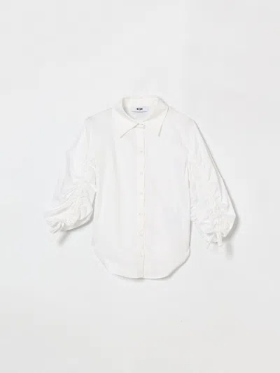 Msgm Shirt Kids  Kids In White