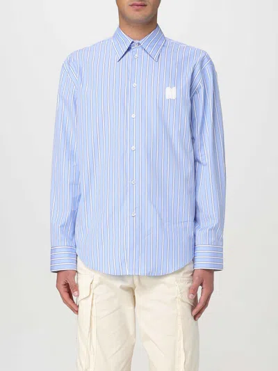 MSGM SHIRT MSGM MEN COLOR BLUE,G58252009