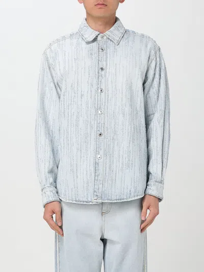 Msgm Shirt  Men Color Blue