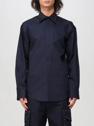 Msgm Shirt  Men Color Blue In Blau