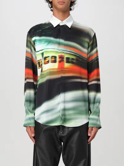Msgm X Google Pixel Night Metro-print Shirt In Multicolor