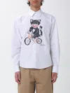 Msgm Cat-print Shirt In White