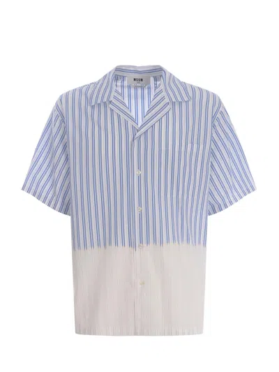 MSGM SHIRT MSGM RIGA MADE OF COTTON POPLIN