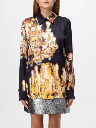 Msgm Shirt  Woman Color Black In Schwarz