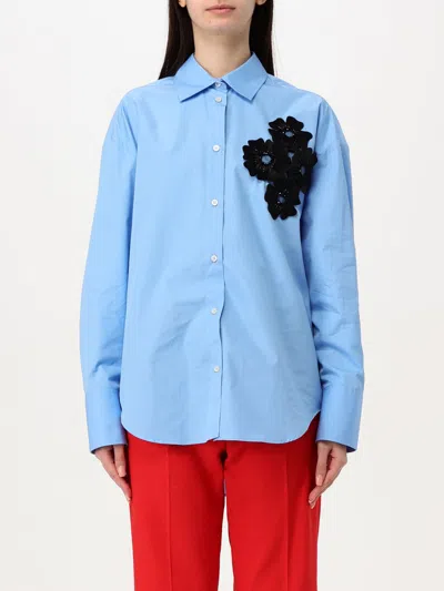 Msgm Shirt  Woman Color Blue