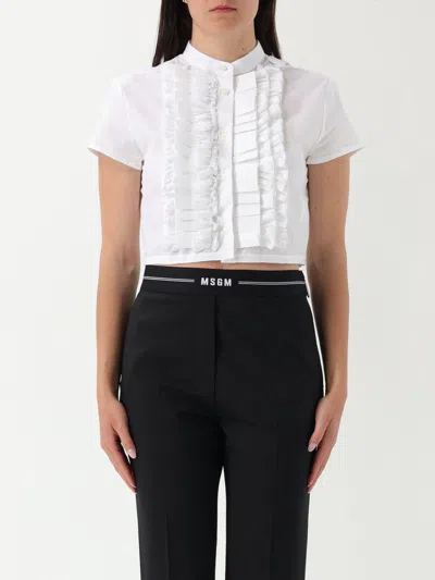 Msgm Shirt  Woman Color White