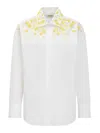 Msgm Shirt With Applications In White