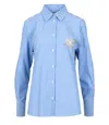 Msgm Shirts In Blue