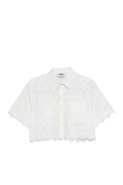 Msgm Shirts Beige
