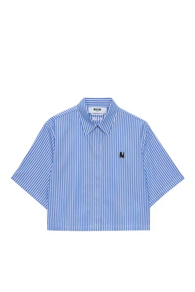 Msgm Shirts Blue