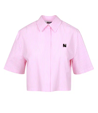 Msgm Shirts In Pink
