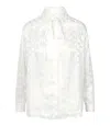 Msgm Shirts White In White