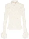 Msgm Shirts White In White