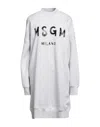 Msgm Short Dresses In Light Grey