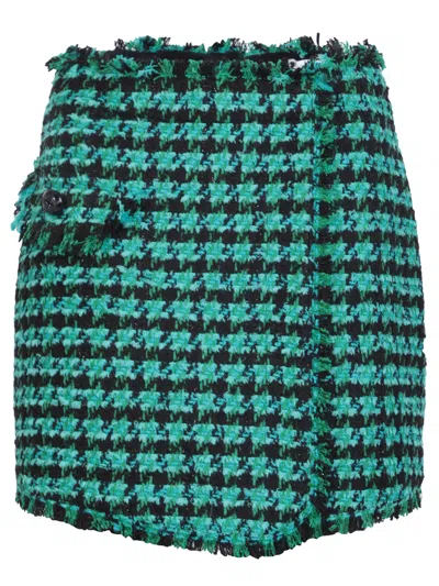 MSGM SHORT IN TWEED