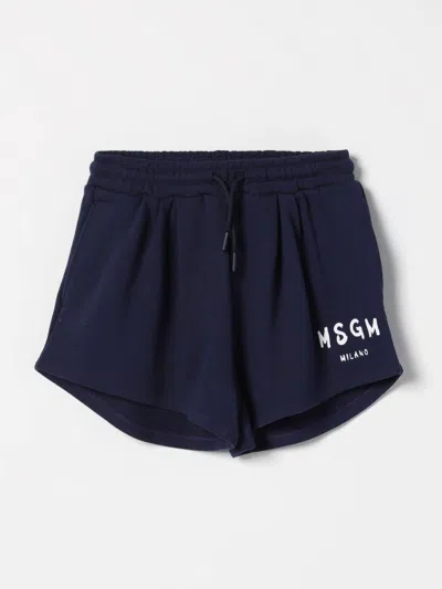 Msgm Shorts  Kids Kinder Farbe Blau