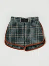 Msgm Short  Kids Kids Color Blue In Green