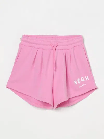Msgm Short  Kids Kids Color Pink