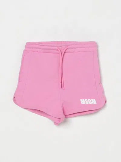 Msgm Short  Kids Kids Color Pink