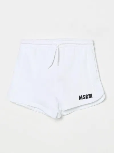 Msgm Short  Kids Kids Color White