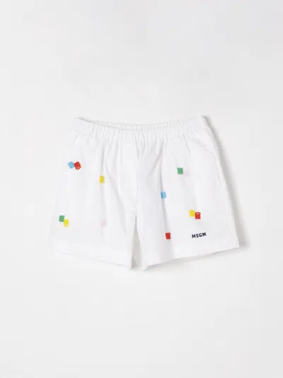 Msgm Shorts  Kids Kinder Farbe Weiss