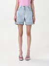Msgm Denim Shorts In Blau
