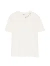 Msgm Short Sleeve Crew Neck T-shirt In White