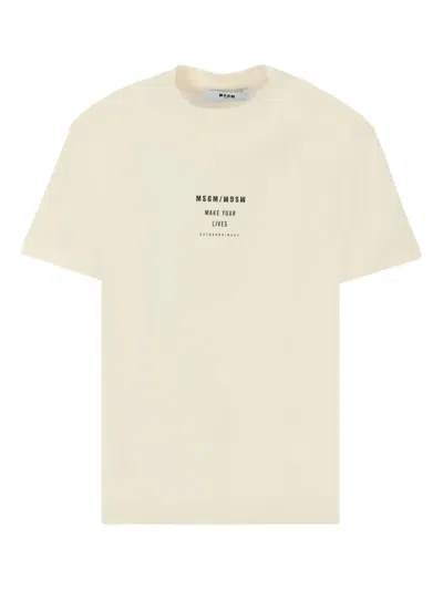 MSGM SHORT-SLEEVE GRAPHIC T-SHIRT