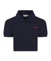 Msgm Short Sleeve Polo Shirt In Black