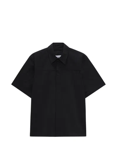 Msgm Short Sleeve Shirt In Black